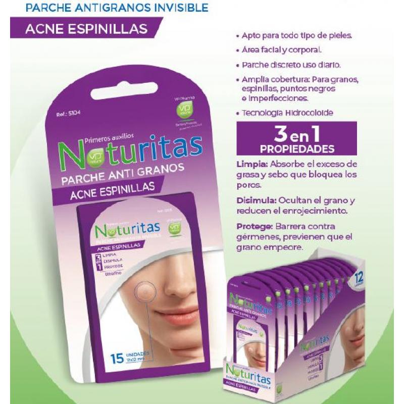 APOSITO HIDROCOLOIDE ACNE REDONDO 12MM VP NATURA C/15 CN 215093