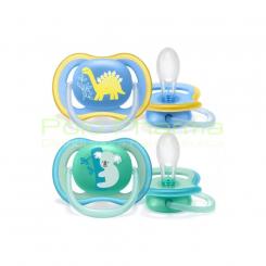 AVENT 2 CHUPETES ULTRA AIR +18 MESES NIÑA CN 182800