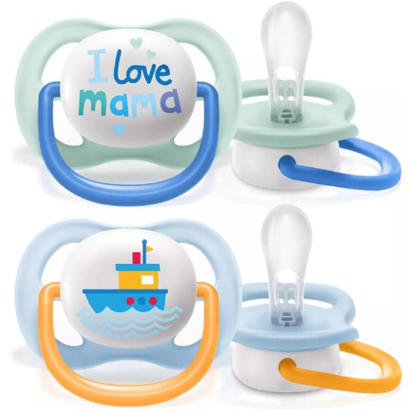 AVENT 2 CHUPETES ULTRA AIR HAPPY 0-6 MESES NIÑO CN 170060