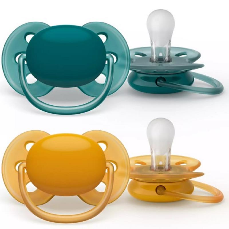 AVENT 2 CHUPETES ULTRA SOFT NEUTRO 6-18 MESES
