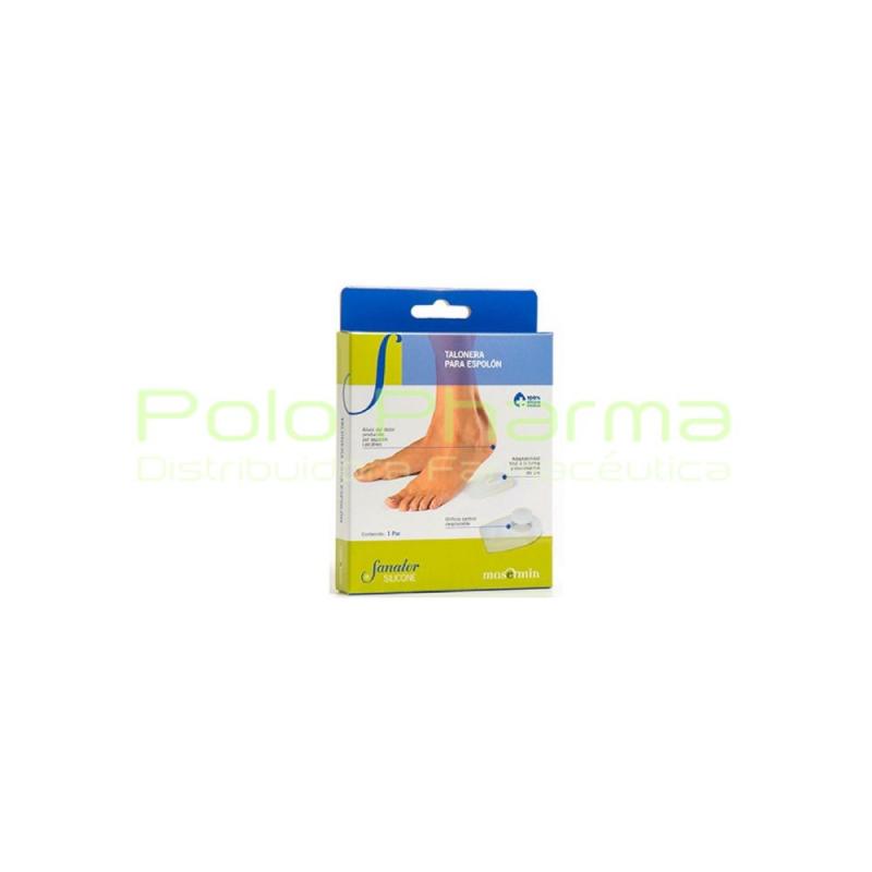 BLISTER TALONERA ESPOLON CON ORIFICIO T. PEQUEÑA SANATOR SILICONE C.N 159854.7