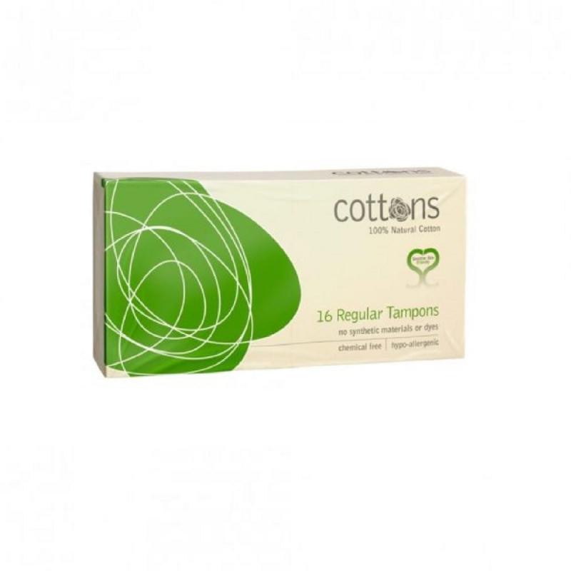 COTTONS TAMPON SIN APLICADOR REGULAR X16 ALGODON 100%