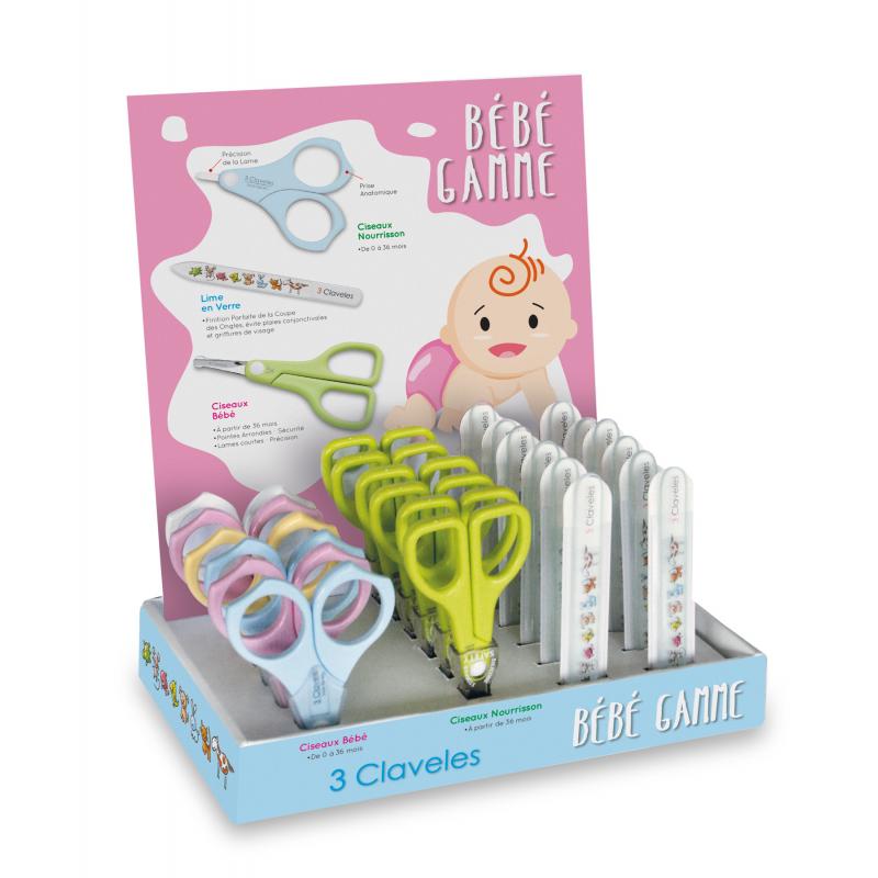 EXPOSITOR BEBE GAMME 80434 - 3 CLAVELES