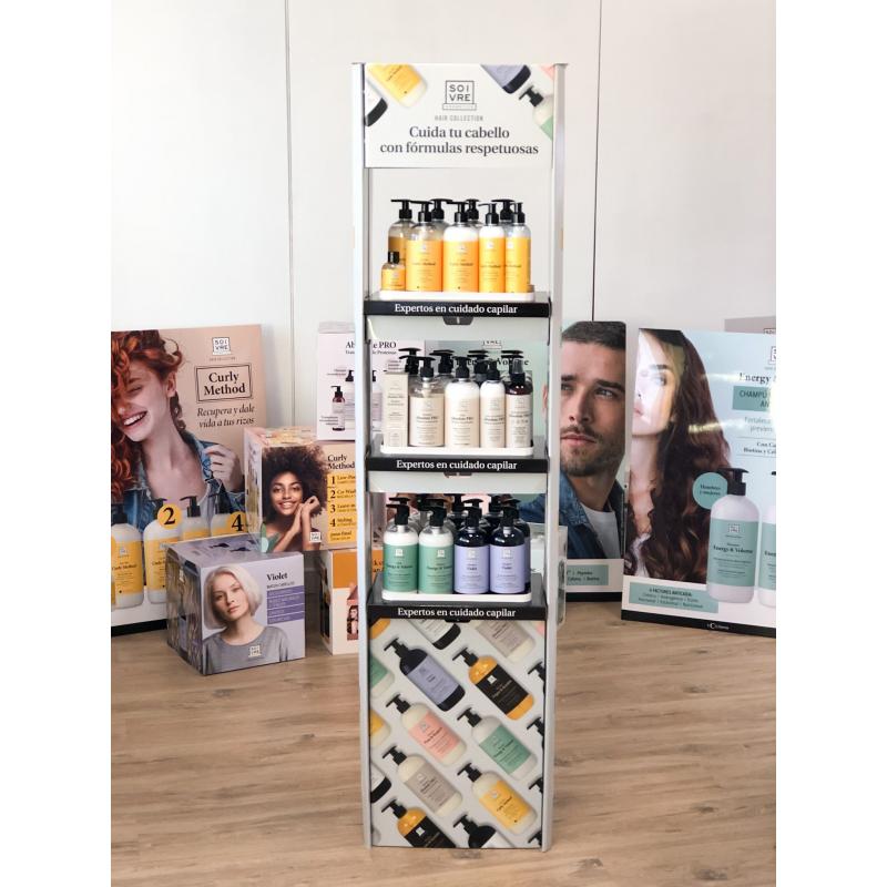 EXPOSITOR DE PIE HAIR COLLECTION