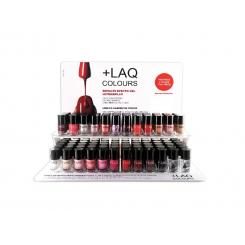 EXPOSITOR +LAQ  LACAS  DE UÑAS  22 COLORES