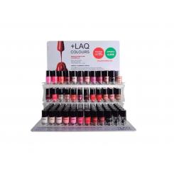 EXPOSITOR +LAQ LACAS DE UÑAS 33 COLORES