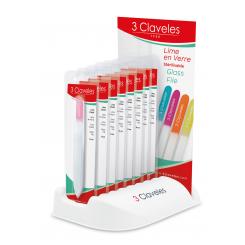 EXPOSITOR LIMA CRISTAL 14 CM 12X11 UD 3 CLAVELES