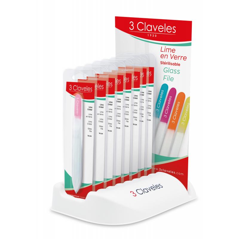 EXPOSITOR LIMA CRISTAL 24X20 UD 3 CLAVELES
