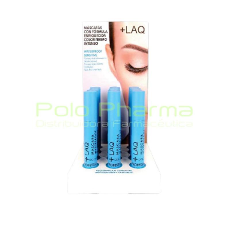 EXPOSITOR MINI MASCARAS DE PESTAÑAS WATERPROOF SENSITIVE +LAQ