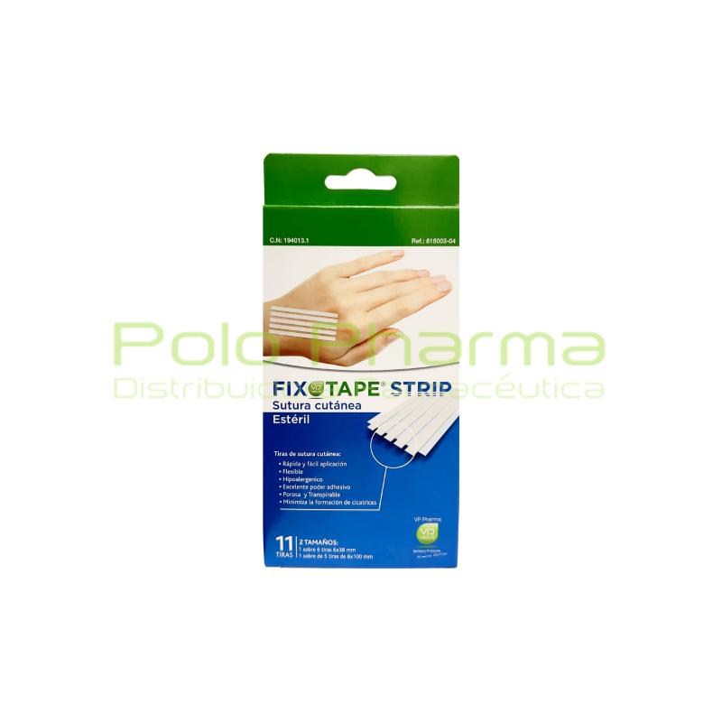 FIXOTAPE STRIP SUTURAS CUTANEAS ESTERILES SURTIDO DOS TAMAÑO 5tiras 6*100mm 6 tiras de 6+38mm C.N.194013