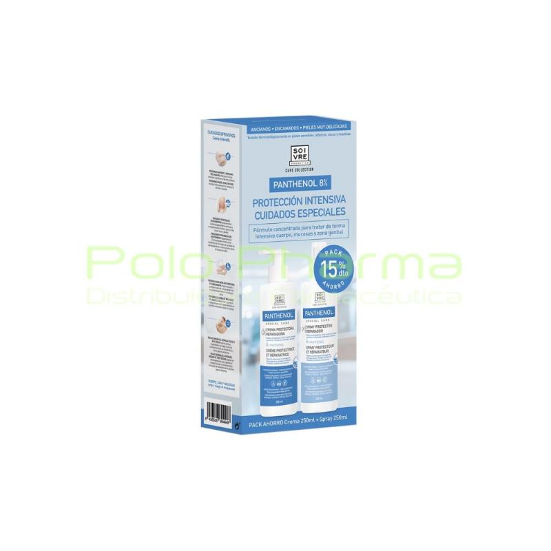 PACK CREMA + SPRAY PANTHENOL 8% CUIDADOS INTENSIVOS