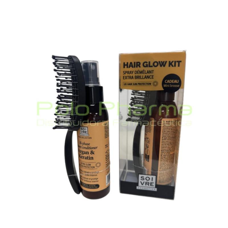PACK HAIR GLOW ARGAN & KERATIN + CEPILLO