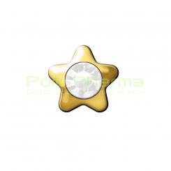 PENDIENTE ESTRELLA DORADA SWAROVSKI BRILLANTE CRG304-SII