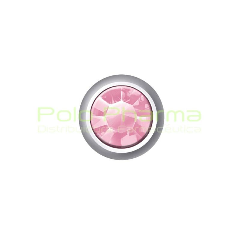 PENDIENTE PLATA MINI SWAROVSKI ROSA LUZ CMW110 -SII