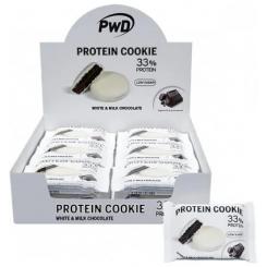 PROTEIN COOKIE 33% PROTEIN WHITE Y MILK CHOCOLATE