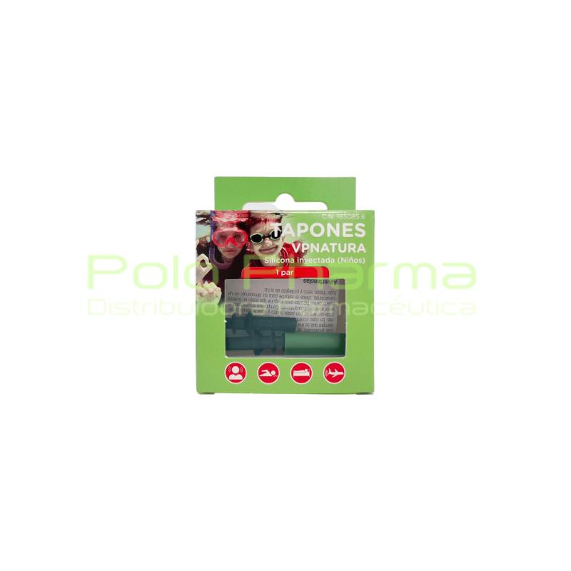 TAPONES OIDO SILICONA  INYECTADA INFANTIL VP NATURA  C/1 PAR  C.N. 165085