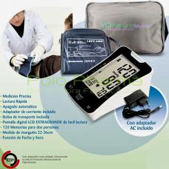 TENSIOMETRO MONITOR PRECISION ARTERIAL DIGITAL BRAZO BASIC PREMIUM VP NATURA