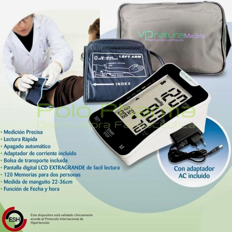 TENSIOMETRO MONITOR PRECISION ARTERIAL DIGITAL BRAZO BASIC PREMIUM VP NATURA